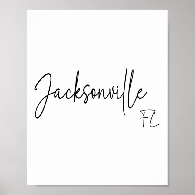 Jacksonville Florida Ca Retro  Poster (Front)