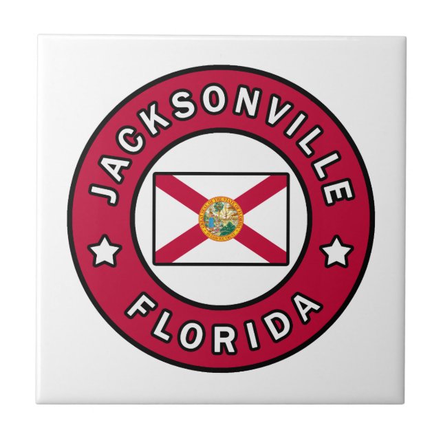 Jacksonville Florida Ceramic Tile (Front)
