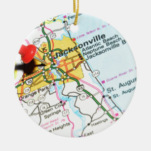 Jacksonville, Florida Ceramic Tree Decoration