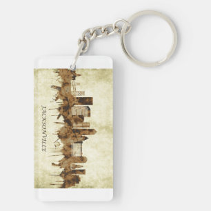 Jacksonville Florida Cityscape Key Ring