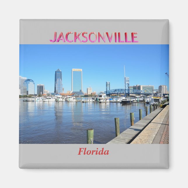 Jacksonville Florida Cityscape  Magnet (Front)