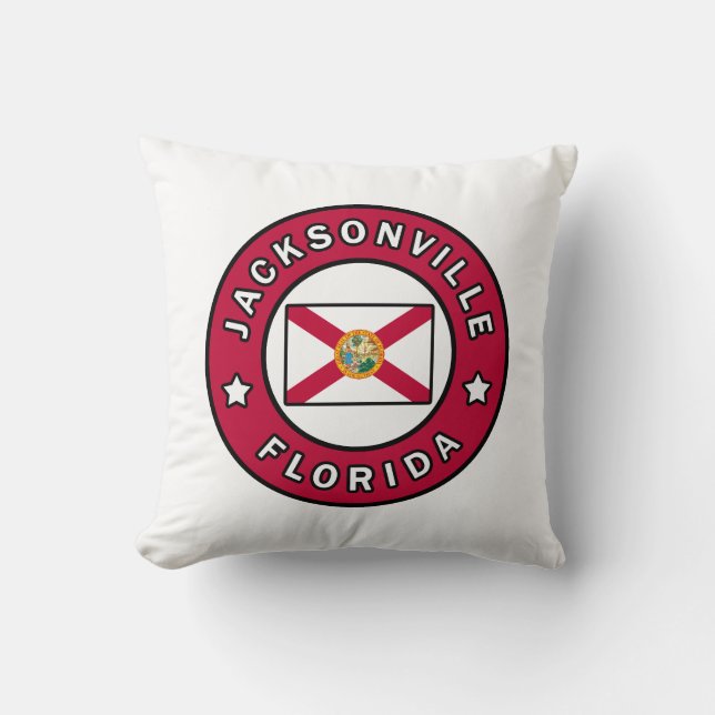Jacksonville Florida Cushion (Front)