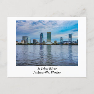 Jacksonville Florida Evening Postcard