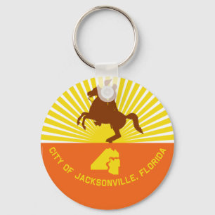Jacksonville (Florida) flag Keychain