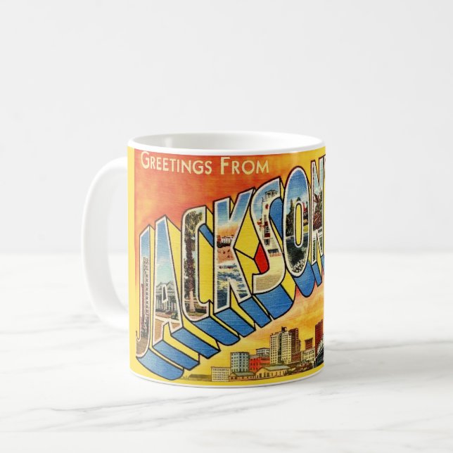 Jacksonville  Florida Greeting Mug (Front Left)