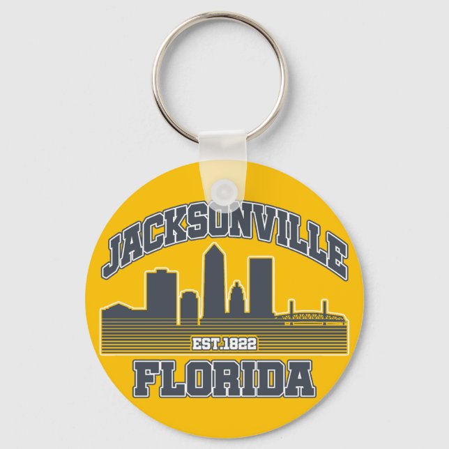Jacksonville,Florida Key Ring (Front)