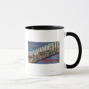 Jacksonville, Florida - Large Letter Scenes 2 Mug