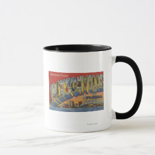 Jacksonville, Florida - Large Letter Scenes Mug