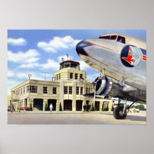 Jacksonville Florida Municipal Airport Poster
