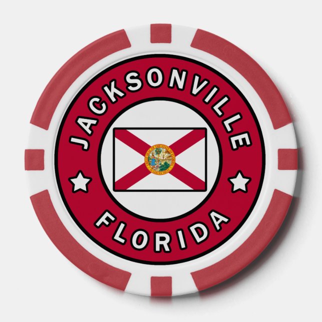 Jacksonville Florida Poker Chips (Front)