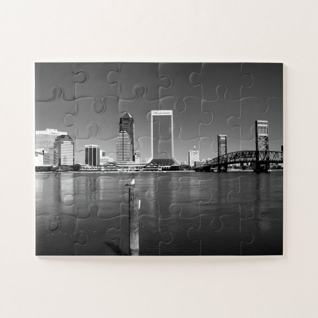 Jacksonville Florida Poster Jigsaw Puzzle (Horizontal)