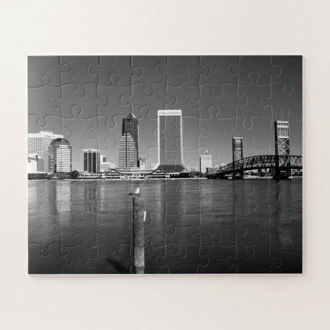 Jacksonville Florida Poster Jigsaw Puzzle (Horizontal)