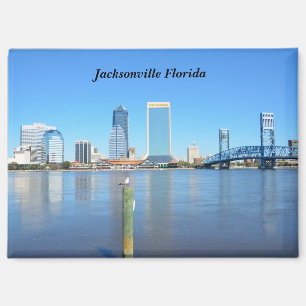 Jacksonville Florida riverfront Magnet