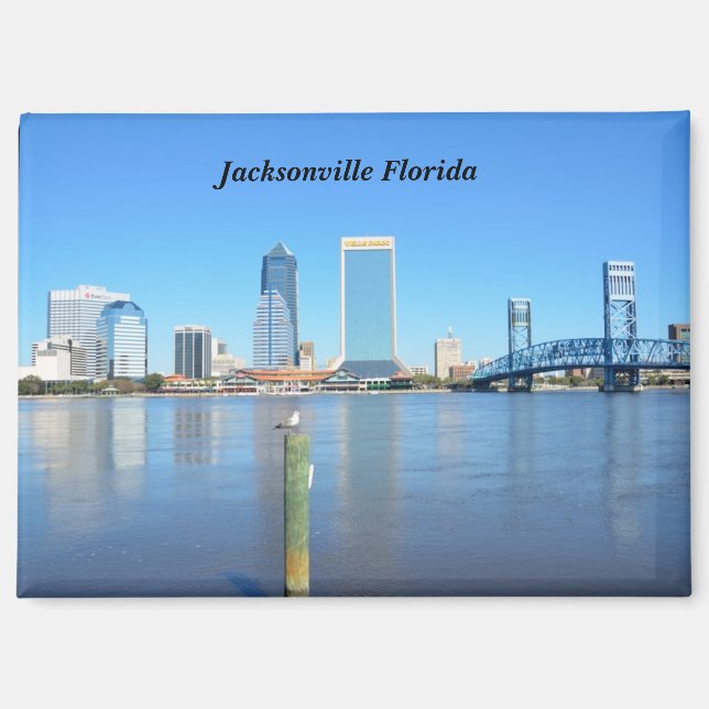 Jacksonville Florida riverfront Magnet (Front)