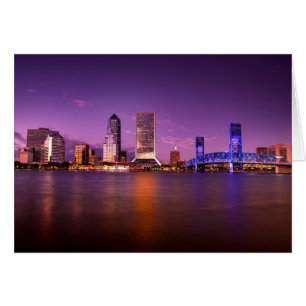 Jacksonville Florida Skyline at Night