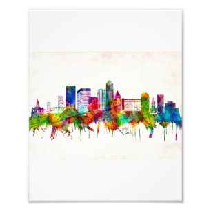 Jacksonville Florida Skyline Photo Print