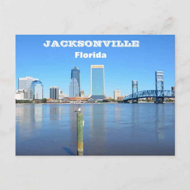 Jacksonville, Florida Skyline Postcard (Front)