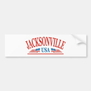 Jacksonville Florida USA Bumper Sticker