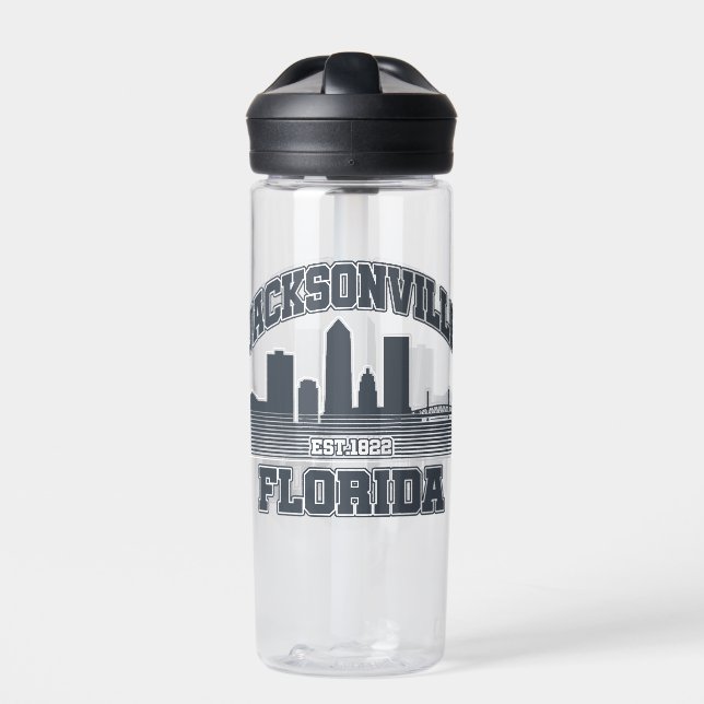 Jacksonville,Florida Water Bottle (Front)