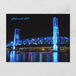 Jacksonville Main Street Bridge Postcard