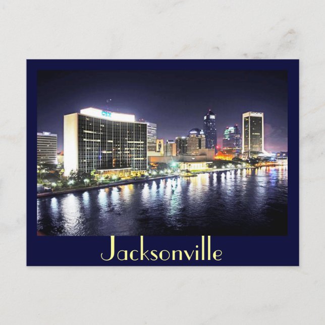 Jacksonville reflections on the River Postcard (Front)