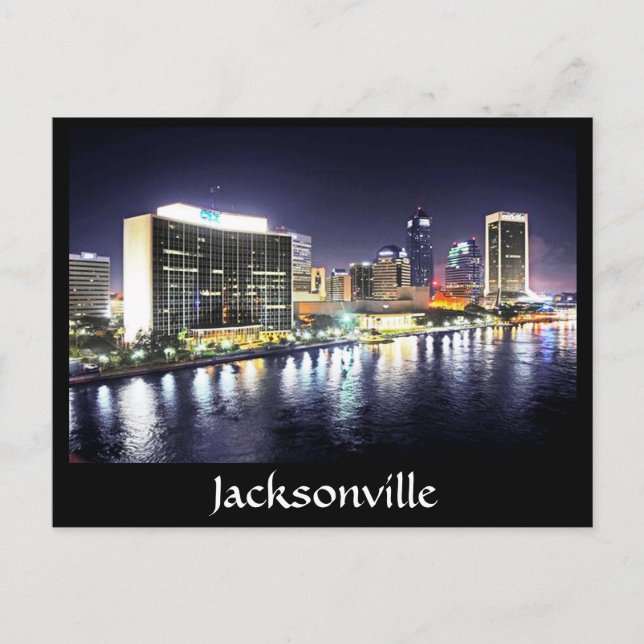 Jacksonville reflections on the River Postcard (Front)