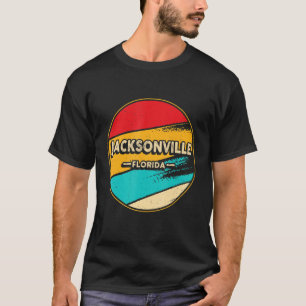 Jacksonville Retro Vintage Sunset Us State Jackson T-Shirt
