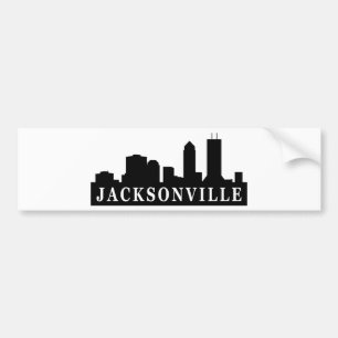 Jacksonville Skyline Bumper Sticker