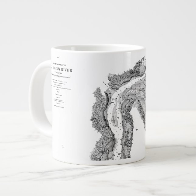 Jacksonville-St John's River 1856 coffee mug (Front Left)