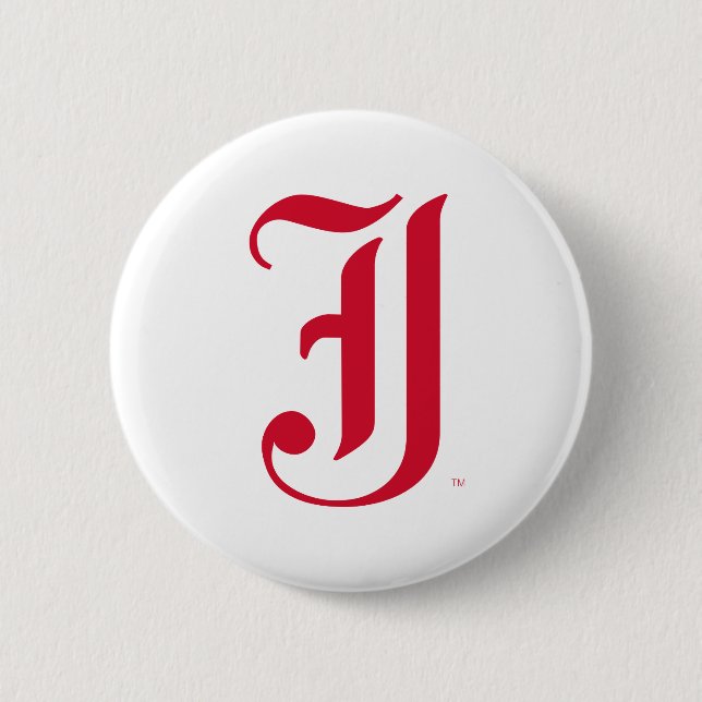 Jacksonville State University Classic JSU Letter 6 Cm Round Badge (Front)