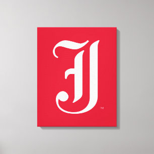 Jacksonville State University Classic JSU Letter Canvas Print