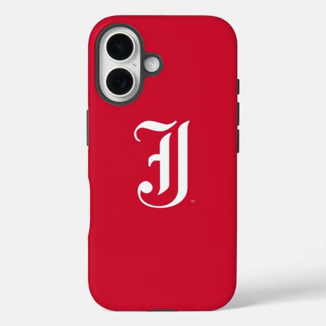 Jacksonville State University Classic JSU Letter Case-Mate iPhone Case (Back)