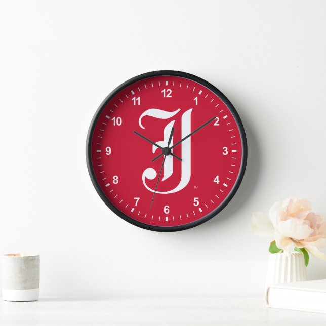 Jacksonville State University Classic JSU Letter Clock (Home)