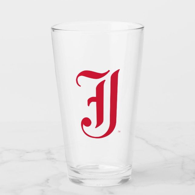 Jacksonville State University Classic JSU Letter Glass (Front)