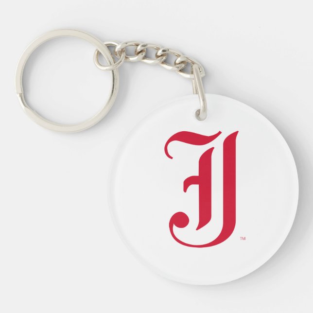 Jacksonville State University Classic JSU Letter Key Ring (Front)