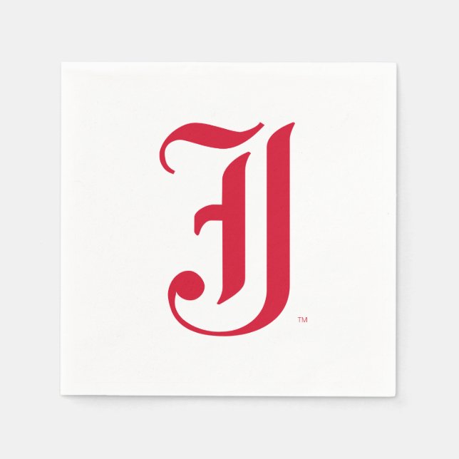 Jacksonville State University Classic JSU Letter Napkin (Front)