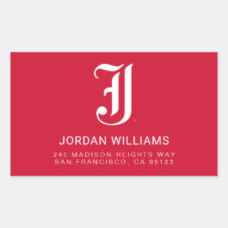 Jacksonville State University Classic JSU Letter Rectangular Sticker