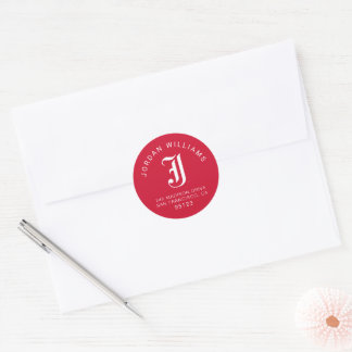 Jacksonville State University Classic JSU Letter Round Sticker