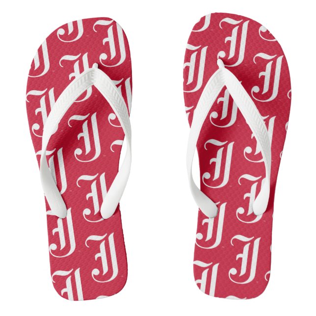 Jacksonville State University Classic JSU Letter Thongs (Footbed)