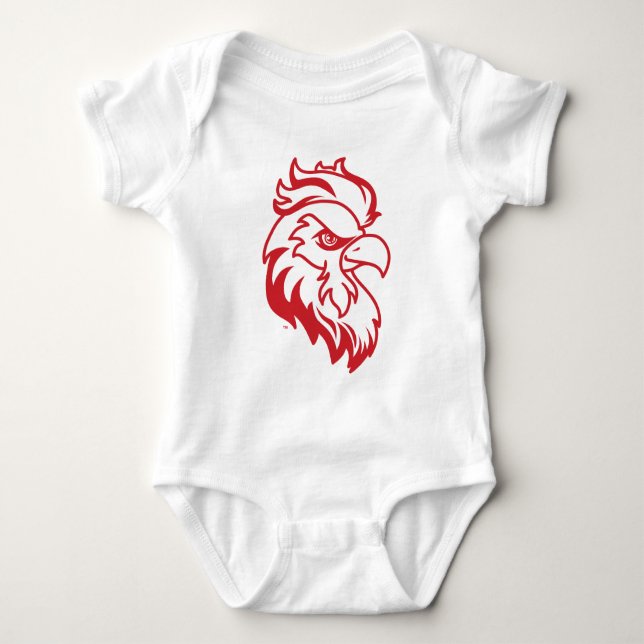 Jacksonville State University Gamecocks Red Eagle Baby Bodysuit (Front)
