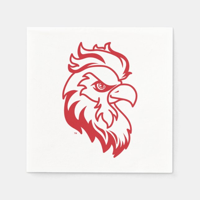 Jacksonville State University Gamecocks Red Eagle Napkin (Front)