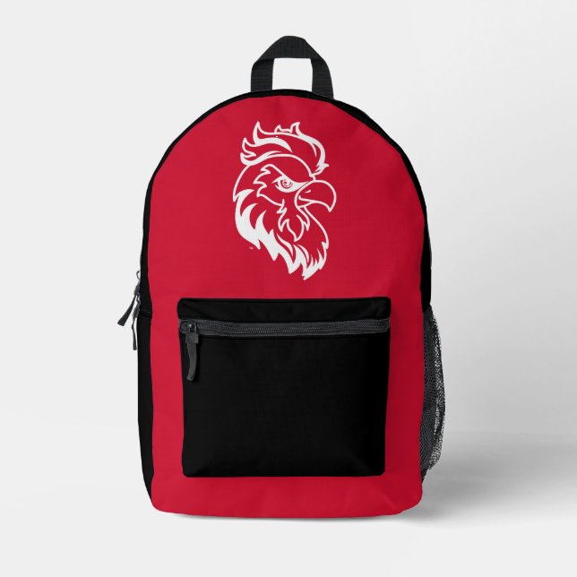 Jacksonville State University Gamecocks Red Eagle Printed Backpack (Front)