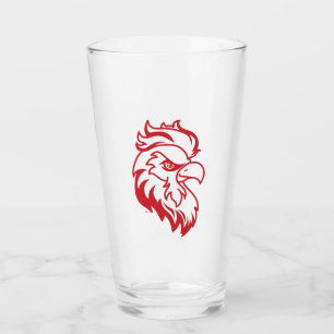 Jacksonville State University Gamecocks Red gameco Glass