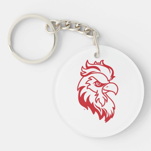 Jacksonville State University Gamecocks Red gameco Key Ring (Front)