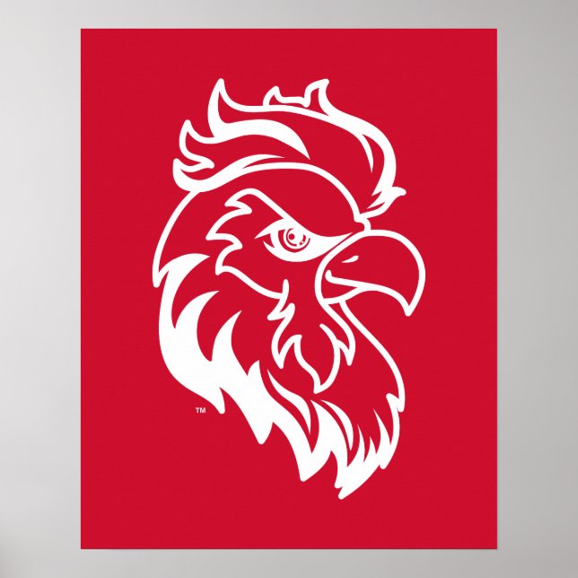 Jacksonville State University Gamecocks Red gameco Poster (Front)