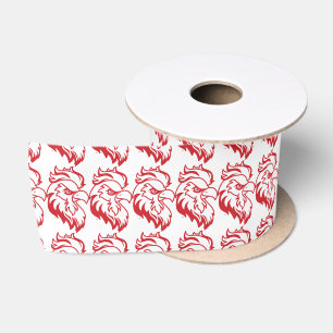 Jacksonville State University Gamecocks Red gameco Satin Ribbon