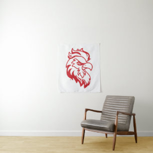 Jacksonville State University Gamecocks Red gameco Tapestry