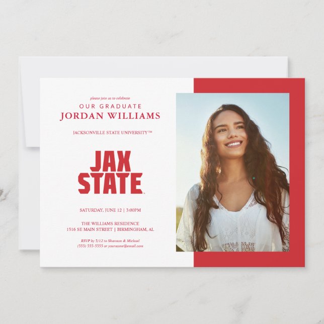 Jacksonville State University Graduation Announcement (Front)