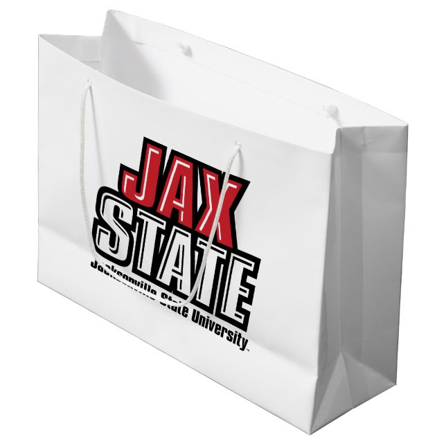 Jacksonville State University Graduation Large Gift Bag (Front Angled)