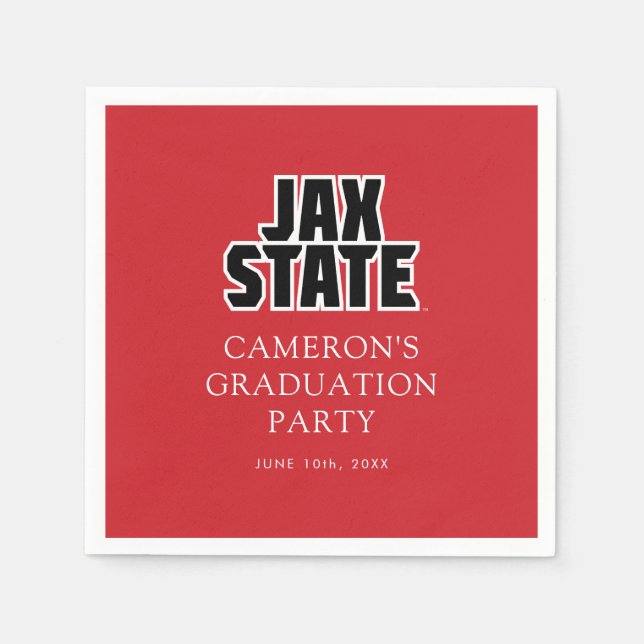 Jacksonville State University Graduation Napkin (Front)